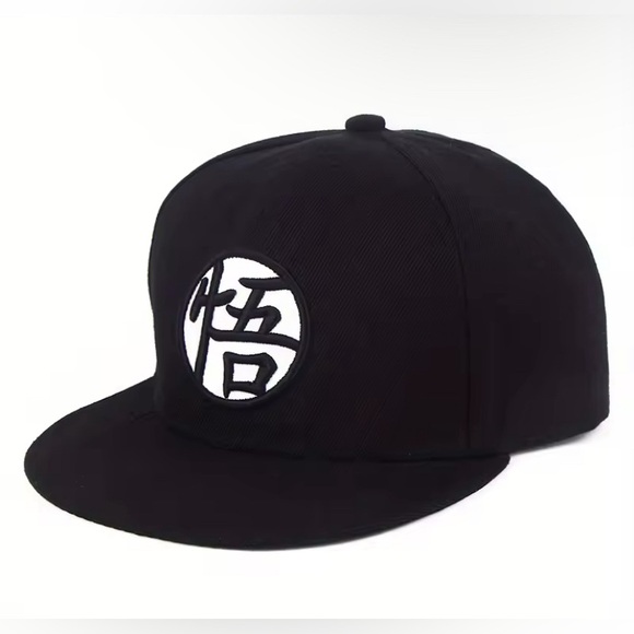 DRAGON BALL Z ANIME SNAPBACK CAP HAT ONE SIZE FITS MOST GOKU EMBLEM. BLACK!!! - Picture 1 of 5